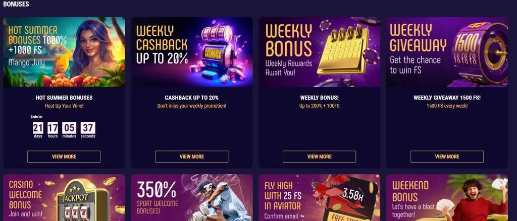 Bonuses and promotions at new Indian online casinos